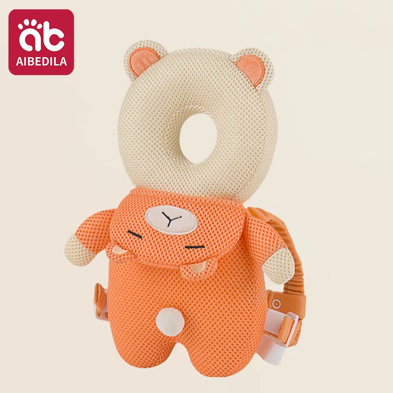 Baby Head Protector Pillow Cartoon Backpack Toddler Safety Cushion for Learning to Walk Newborn Kids Anti-Fall Support