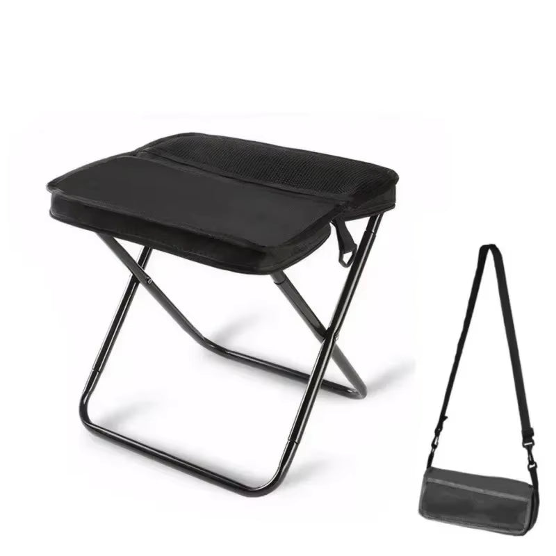 Outdoor Backpack Folding Stool Pencil Bag Stool Portable Simple Camping Equipment Satchel Stool Sports Folding Chair