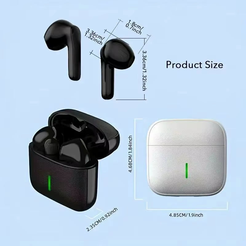 MINI5 Wireless Earphones, Bluetooth 5.3 Headphones with Stereo Bass, In-Ear Headphones with Microphone, 20-Hour Playback Time