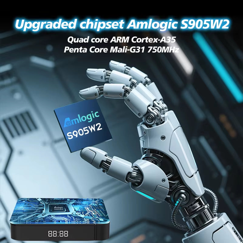 Original  W2 Android 11 TV Box Amlogic S905W2 2G/16G AV1 BT TVBOX 2.4G&5G Dual Wifi 4K HD Set Top Box 4G/64G Media Player