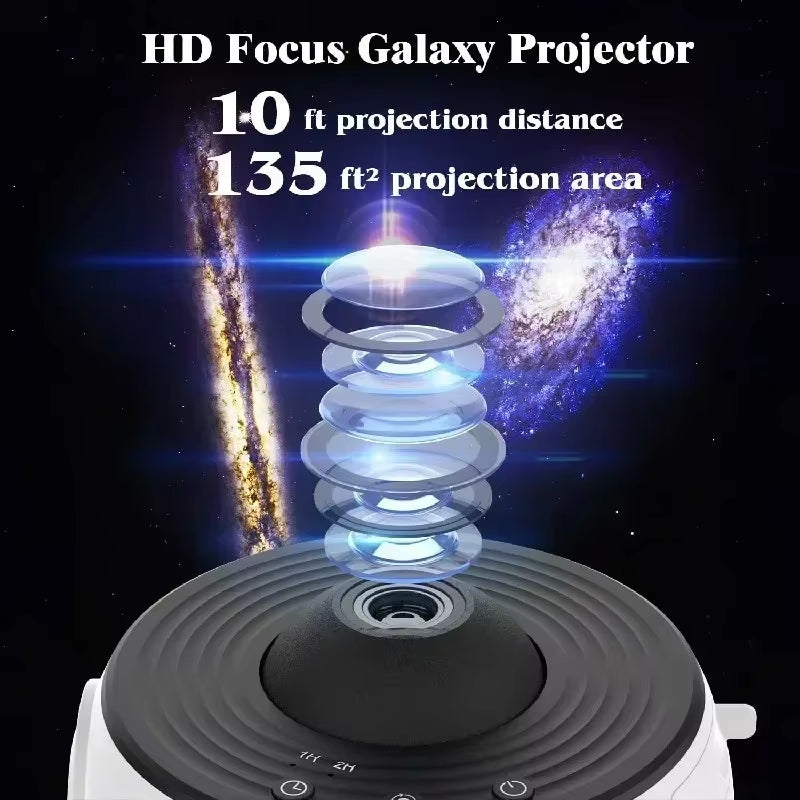 New Star Projector Galaxy Light 13 in 1 Planetarium 360° Rotating Aurora Night Light Lamp for Bedroom Starry Sky Kids Adult Gift