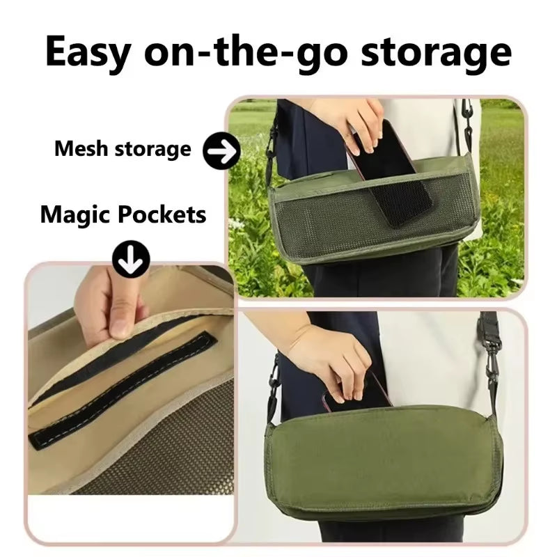 Outdoor Backpack Folding Stool Pencil Bag Stool Portable Simple Camping Equipment Satchel Stool Sports Folding Chair