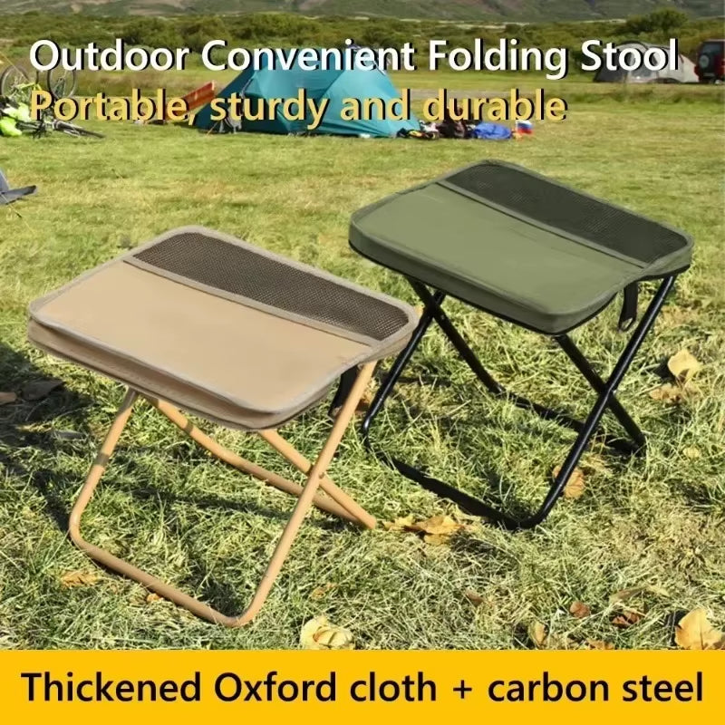 Outdoor Backpack Folding Stool Pencil Bag Stool Portable Simple Camping Equipment Satchel Stool Sports Folding Chair