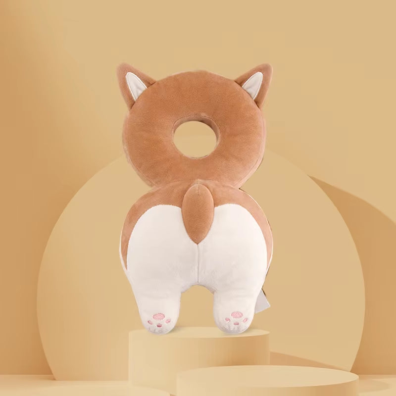 Baby Head Protector Pillow Cartoon Backpack Toddler Safety Cushion for Learning to Walk Newborn Kids Anti-Fall Support