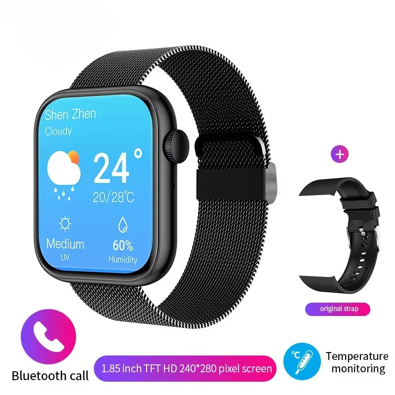 2025 Men'S Smartwatch Bluetooth Call Women'S 1.85 High-Definition Screen Sports Watch Suitable for Android
