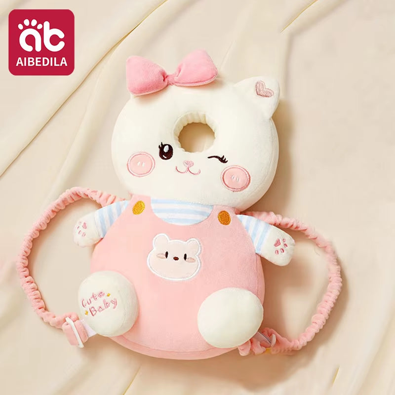 Baby Head Protector Pillow Cartoon Backpack Toddler Safety Cushion for Learning to Walk Newborn Kids Anti-Fall Support