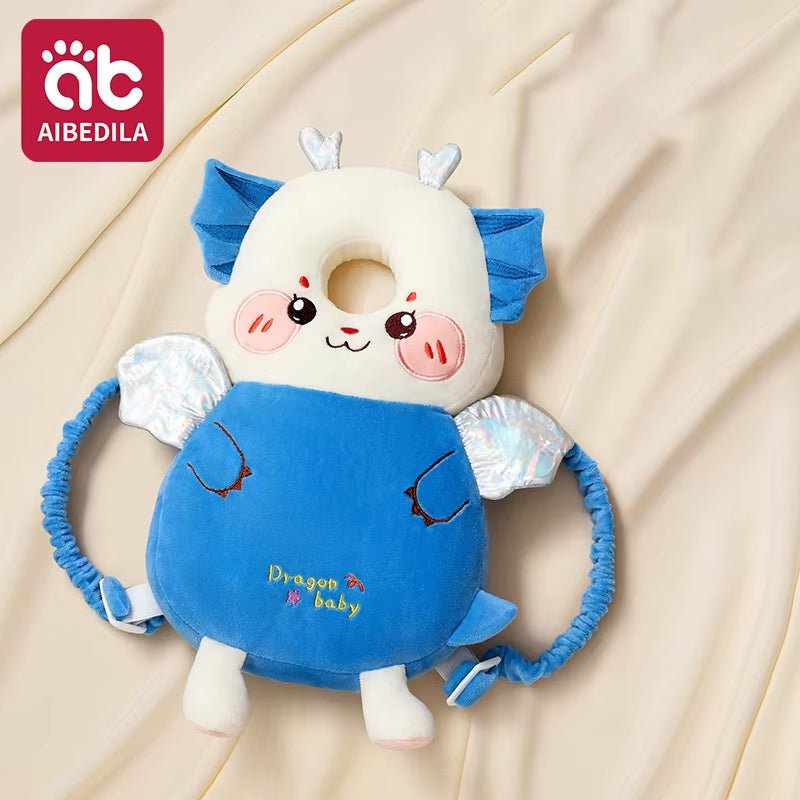 Baby Head Protector Pillow Cartoon Backpack Toddler Safety Cushion for Learning to Walk Newborn Kids Anti-Fall Support