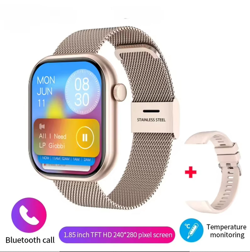 2025 Men'S Smartwatch Bluetooth Call Women'S 1.85 High-Definition Screen Sports Watch Suitable for Android