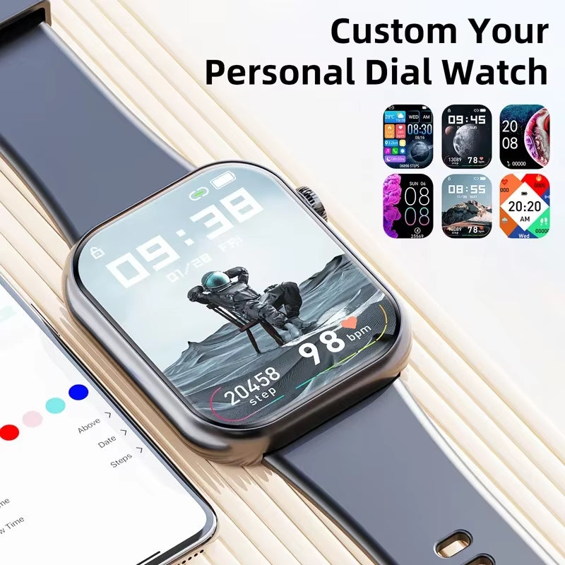 2025 Men'S Smartwatch Bluetooth Call Women'S 1.85 High-Definition Screen Sports Watch Suitable for Android