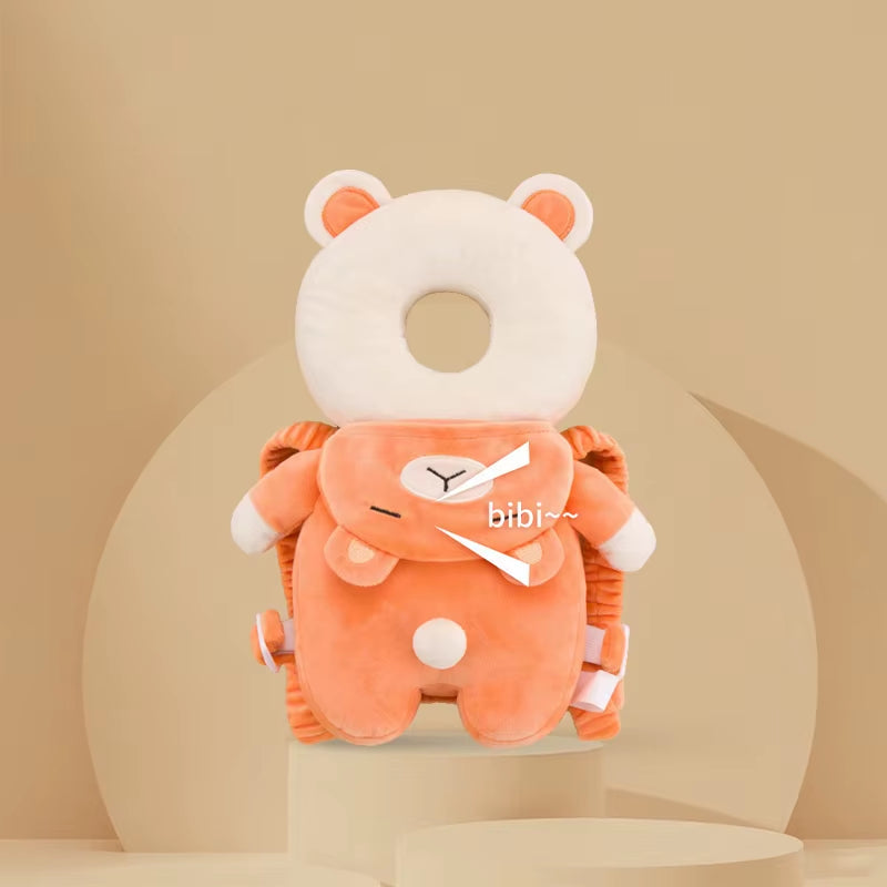 Baby Head Protector Pillow Cartoon Backpack Toddler Safety Cushion for Learning to Walk Newborn Kids Anti-Fall Support