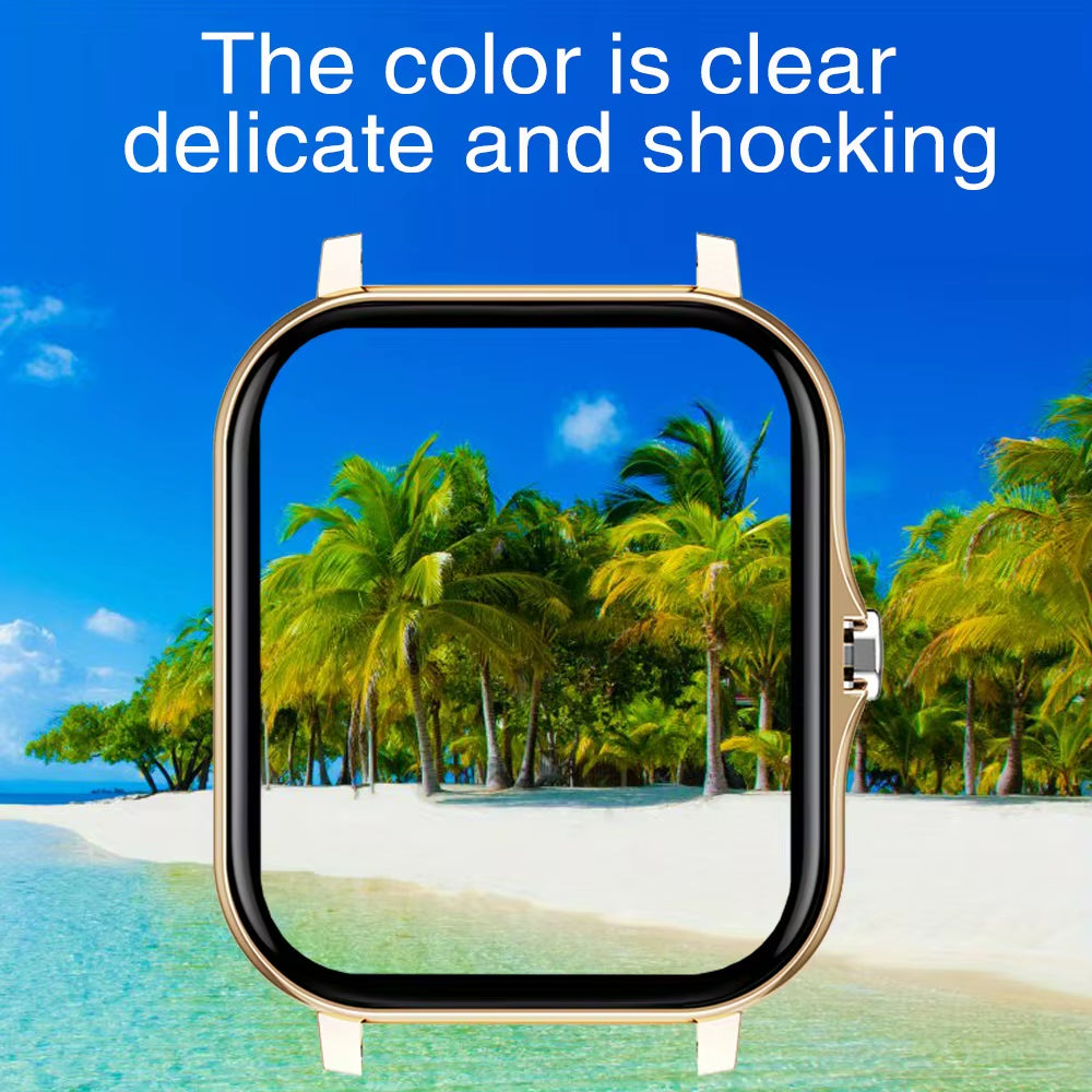 Exclusive 1PC Smart Watch Featuring Wireless Calling, Digital Display, Electronic Movement, Silicone and Stainless Steel Band